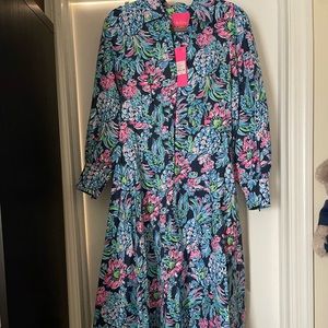 Lilly Pulitzer midi shirt dress